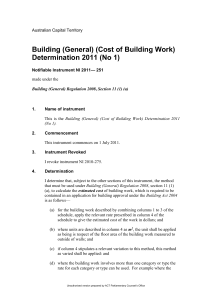 Building (General) (Cost of Building Work