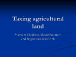 Taxing agricultural land