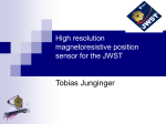 High resolution magnetoresistive position sensor for cryogenic use
