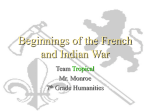 Beginnings of the French and Indian War