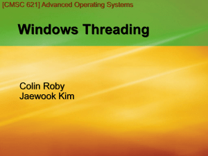 Colin Roby and Jaewook Kim - WindowsThread