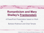 Romanticism and Mary Shelley`s Frankenstein
