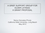A Grief Support Group for Older Latinas: A Grant Proposal
