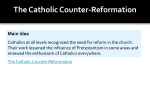 The Catholic Counter-Reformation Jan Huss