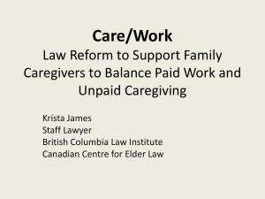 L. Care/ Work Powerpoint Presentation