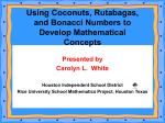 Using coconuts, rutabagas, and `bonacci numbers` - RUSMP