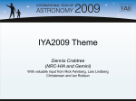 IYA2009 Theme .(English)