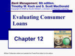 Evaluating Consumer Loans