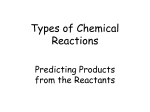 PowerPoint - Types of Chemical Reactions