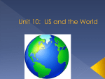 Unit 10--US and the World