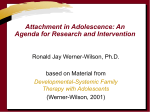 Attachment in Adolescence: An Agenda for Research and Intervention