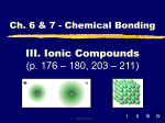 III. Ionic Compounds