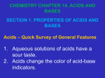 Brønsted-Lowry Acids and Bases