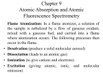 Chapter 9 Atomic Absorption and Atomic Fluorescence Spectrometry