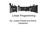 Linear Programming Transportation