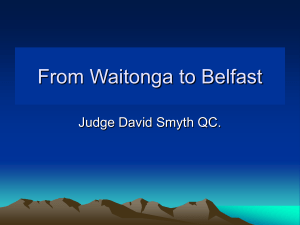Presentation by Judge Smyth