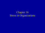 Chapter 16 Stress in Organizations