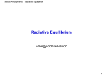 Radiative Equilibrium