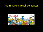 The Simpson`s Teach Complex Sentences