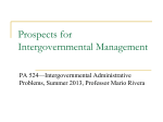 Prospects for IGR Mgmt 524 2013