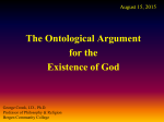 The Ontological Argument