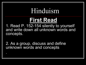 Brahmanism/Hinduism P. 152-155