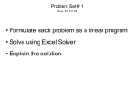 Problem Set # 1