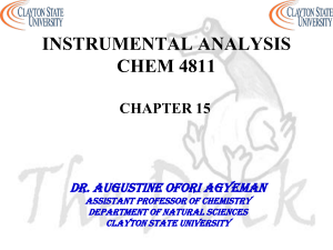 ION-SELECTIVE ELECTRODES - Clayton State University