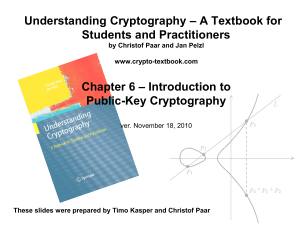 (Public-Key) Cryptography