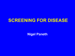 2.0 Screening for Disease