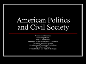 American Politics and Civil Society