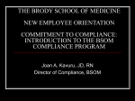 introduction to the bsom compliance program