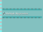 Multiple Regression