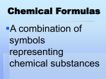 Chemical Formulas