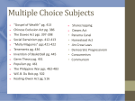 Multiple Choice Subjects