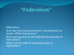Federalism in practice State Laws on the books today…