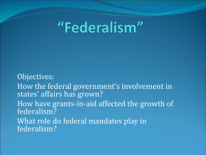 Federalism in practice State Laws on the books today…