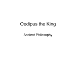 Sophocles Oedipus Class Notes