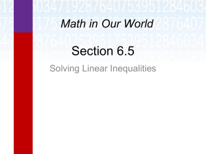 Section 6-5 Powerpoint