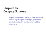 Unit 1b. Company Structure