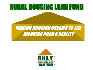 rural housing loan fund