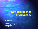 Key advocacy approaches