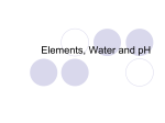 Elements Water and pH