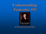 Federalist Paper #51 ppt