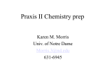 Praxis II Chemistry prep
