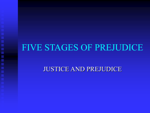 FIVE STAGES OF PREJUDICE