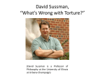 David Sussman, “What`s Wrong with Torture?”