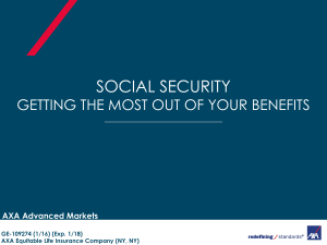 AXA Social Security presentation