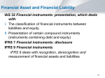 Financial Asset and Financial Liability