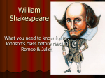 Shakespeare Power Point